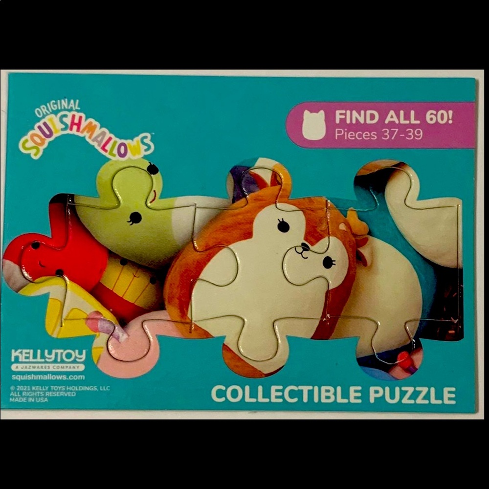 Squishmallow puzzle pieces 37-39